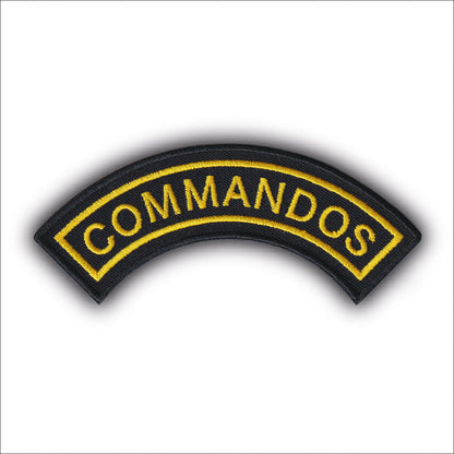 MAXIMUMPATCHES - Ecusson Patch Brodé Thermocollant - Dim: 12 cm x 5 cm - Commandos armée militaire air mer terre Fusiliers Parachutiste