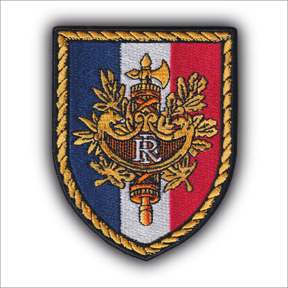 MAXIMUMPATCHES - D663 - Ecusson Patch Brodé Thermocollant - Dim: 9 cm x 7,2 cm - République Francaise France Armée Militaire Pays Cosplay Collection Région Département