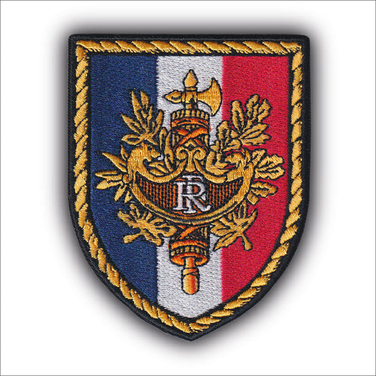 MAXIMUMPATCHES - D663 - Ecusson Patch Brodé Thermocollant - Dim: 9 cm x 7,2 cm - République Francaise France Armée Militaire Pays Cosplay Collection Région Département