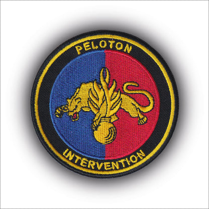 MAXIMUMPATCHES - Ecusson Patch Brodé Thermocollant - Diamètre 8 cm - Gendarme Gendarmerie Peloton Intervention Armée Militaire Cosplay Déguisement Airsoft