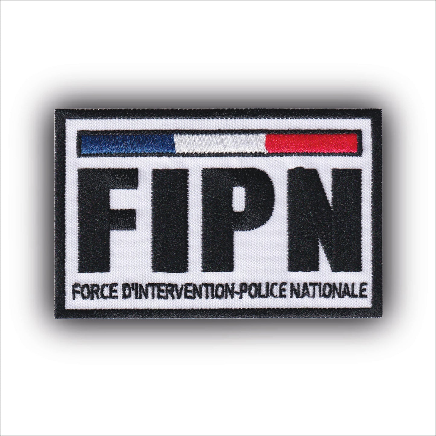 MAXIMUMPATCHES - Ecusson Patch Brodé Thermocollant - Dim: 10 cm x 6,4 cm - Police Fipn Force Intervention France Armée Militaire Airsoft Cosplay Déguisement