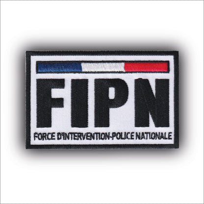 MAXIMUMPATCHES - Ecusson Patch Brodé Thermocollant - Dim: 10 cm x 6,4 cm - Police Fipn Force Intervention France Armée Militaire Airsoft Cosplay Déguisement