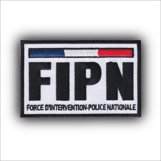 MAXIMUMPATCHES - Ecusson Patch Brodé Thermocollant - Dim: 10 cm x 6,4 cm - Police Fipn Force Intervention France Armée Militaire Airsoft Cosplay Déguisement