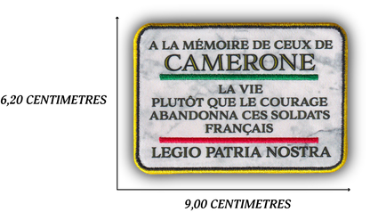 MAXIMUMPATCHES - 9 cm x 6,20 cm - Ecusson Patch Imprimé et Brodé Avec Scratch Cousu Au Dos + Carré Scratch A Coudre, Face Opposé Offerte, France Légion Étrangère Armée Francaise Militaire