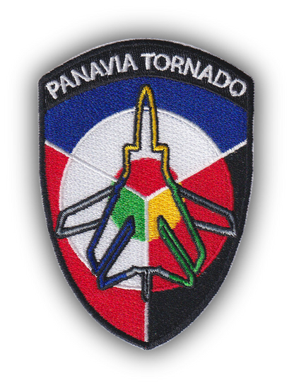 MAXIMUMPATCHES - Ecusson Thermocollant Brodé - 9 cm x 6,40 cm - Patch Avion Aviation Militaire Armée Panavia Tornado