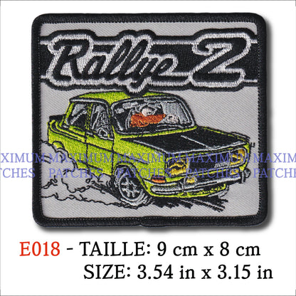 MAXIMUMPATCHES - Ecusson Patch Brodé Thermocollant - 9 cm x 8 cm - Rallye 2 Srt Automobile Voiture Course Circuit Sport Simca