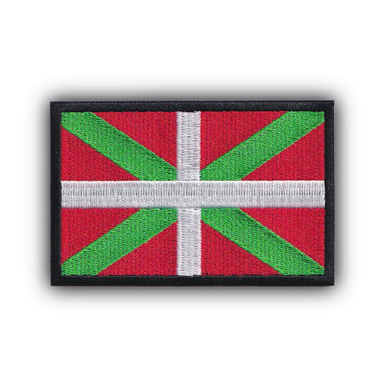 MAXIMUMPATCHES - Ecusson Patch Brodé Thermocollant - Département Région Territoire - 8,8 cm x 5,7 cm - Pays Basque Drapeau Euskadi