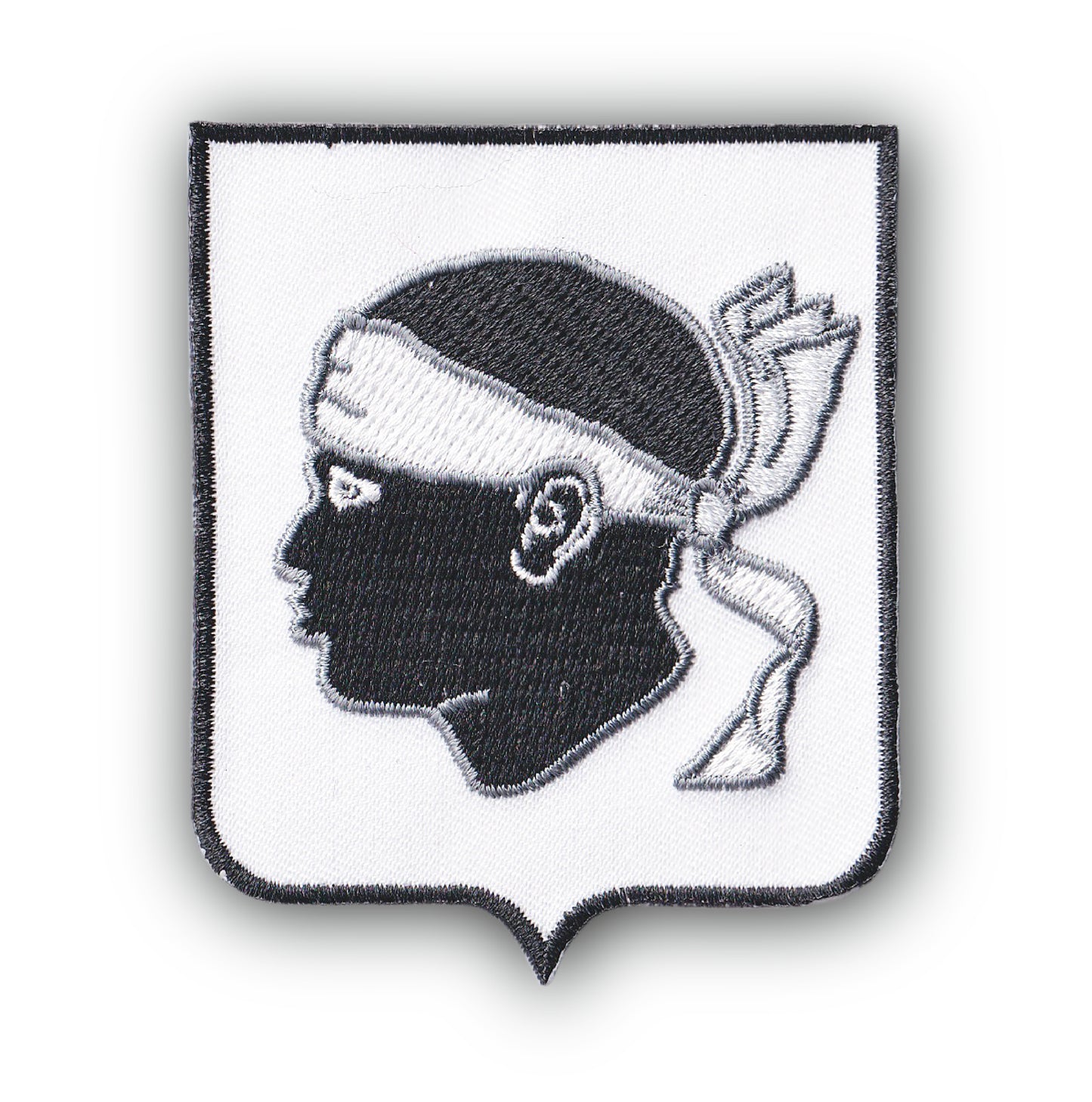 MAXIMUMPATCHES - Ecusson Patch Brodé Thermocollant - Département Région Territoire - 6,5 cm x 8 cm - Corse