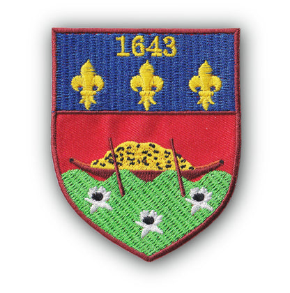 MAXIMUMPATCHES - Ecusson Patch Brodé Thermocollant - Département Région Territoire France - 6,5 cm x 8 cm - Guyane