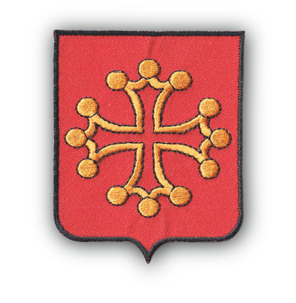 MAXIMUMPATCHES - Ecusson Patch Brodé Thermocollant - Département Région Territoire France - 6,5 cm x 8 cm - Occitanie Midi Pyrénées