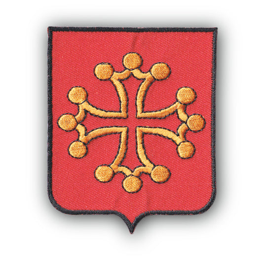 MAXIMUMPATCHES - Ecusson Patch Brodé Thermocollant - Département Région Territoire France - 6,5 cm x 8 cm - Occitanie Midi Pyrénées