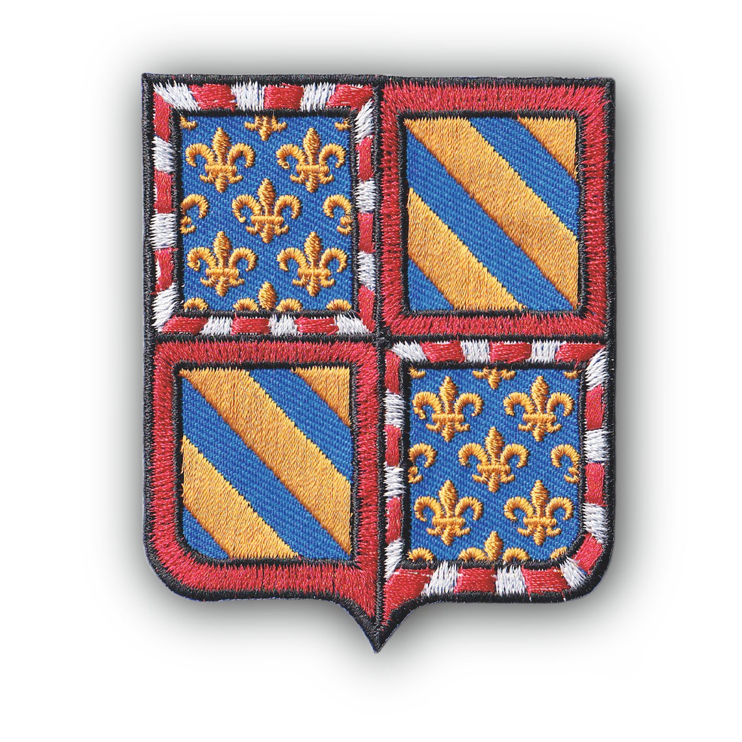 MAXIMUMPATCHES - Ecusson Patch Brodé Thermocollant - Département Région Territoire France - 6,5 cm x 8 cm - Bourgogne