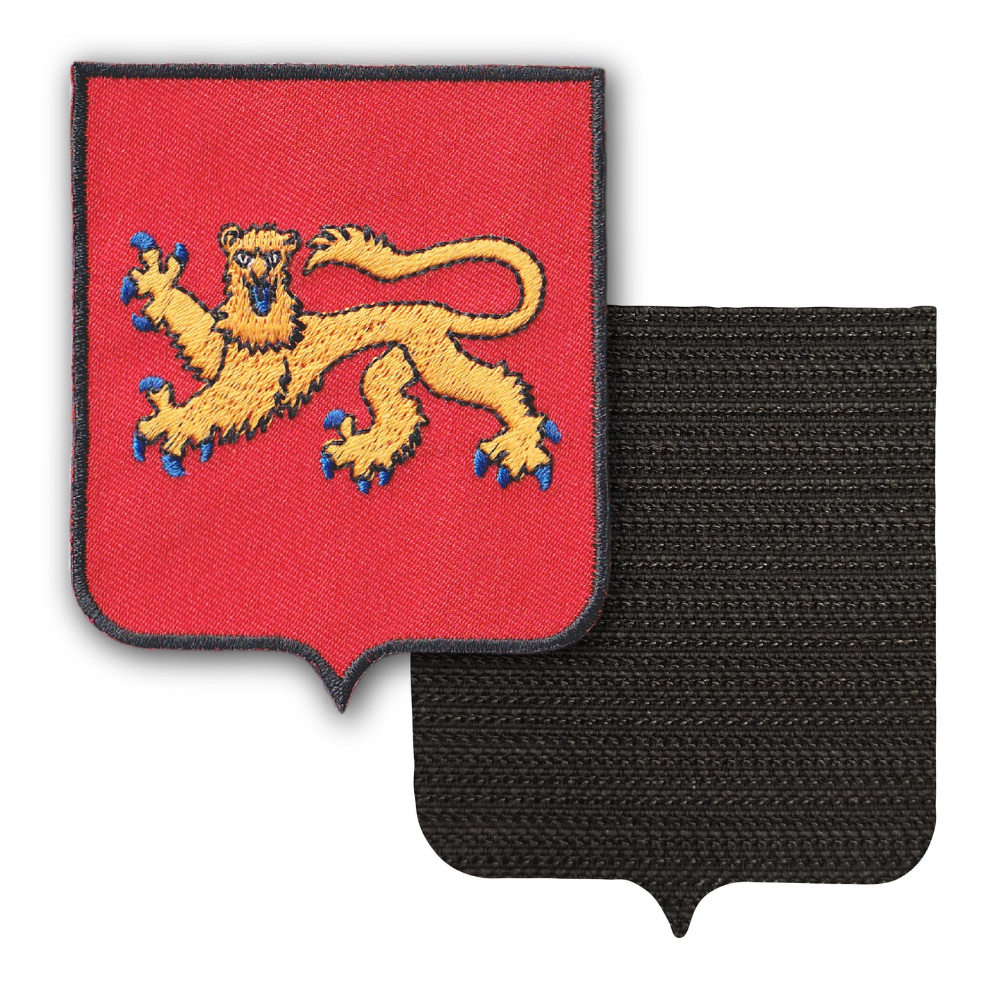 MAXIMUMPATCHES - Aquitaine - 6,5 cm x 8 cm - Ecusson Patch Brodé Avec Scratch Cousu Au Dos + Carré Scratch A Coudre, Face Opposé 10 cm x 10 cm Offert / Département Région Territoire France