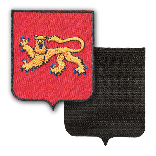 MAXIMUMPATCHES - Aquitaine - 6,5 cm x 8 cm - Ecusson Patch Brodé Avec Scratch Cousu Au Dos + Carré Scratch A Coudre, Face Opposé 10 cm x 10 cm Offert / Département Région Territoire France