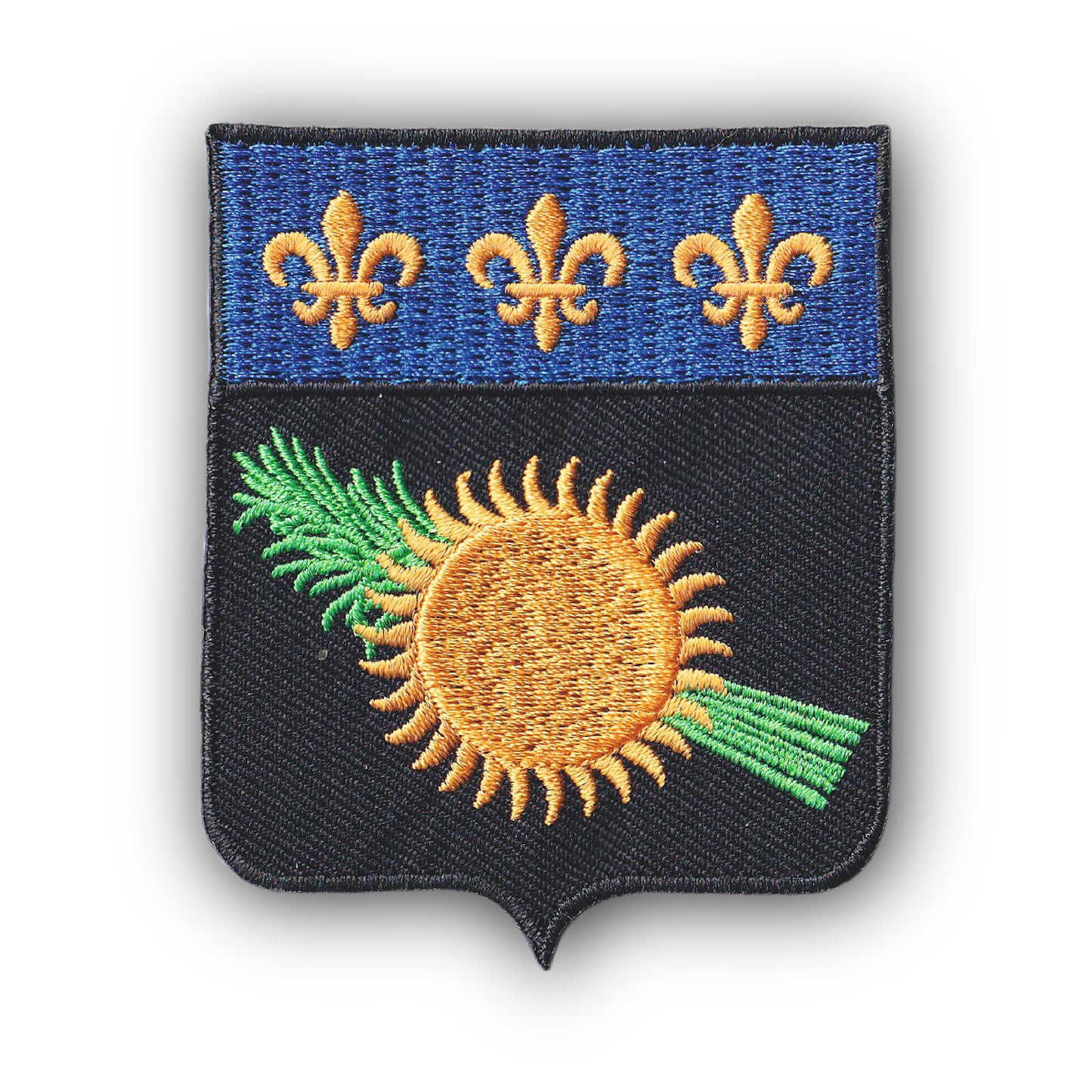 MAXIMUMPATCHES - Ecusson Patch Brodé Thermocollant - Département Région Territoire France - 6,5 cm x 8 cm - Guadeloupe