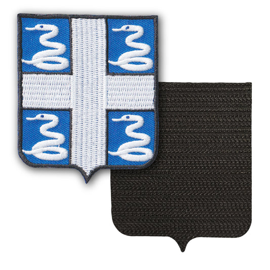 MAXIMUMPATCHES - Martinique - 6,5 cm x 8 cm - Ecusson Patch Brodé Avec Scratch Cousu Au Dos + Carré Scratch A Coudre, Face Opposé 10 cm x 10 cm Offert / Département Région Territoire France