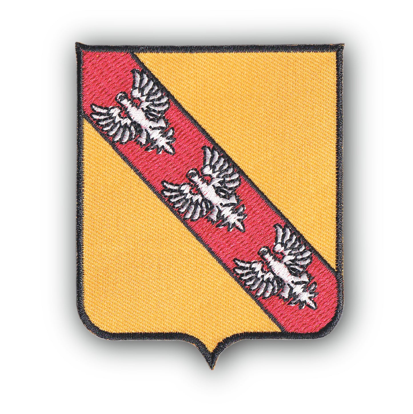 MAXIMUMPATCHES - Ecusson Patch Brodé Thermocollant - Département Région Territoire France - 6,5 cm x 8 cm - Lorraine