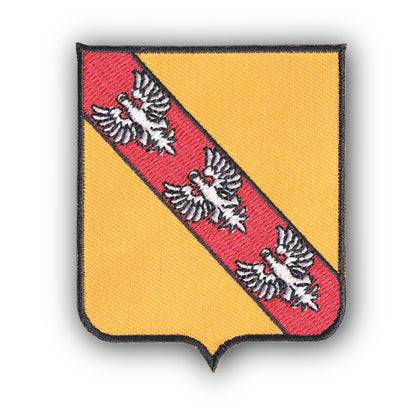 MAXIMUMPATCHES - Ecusson Patch Brodé Thermocollant - Département Région Territoire France - 6,5 cm x 8 cm - Lorraine