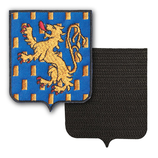 MAXIMUMPATCHES - Franche Comté - 6,5 cm x 8 cm - Ecusson Patch Brodé Avec Scratch Cousu Au Dos + Carré Scratch A Coudre, Face Opposé 10 cm x 10 cm Offert / Département Région Territoire France