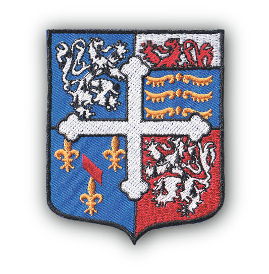 MAXIMUMPATCHES - Ecusson Patch Brodé Thermocollant - Département Région Territoire France - 6,5 cm x 8 cm - 01 Ain