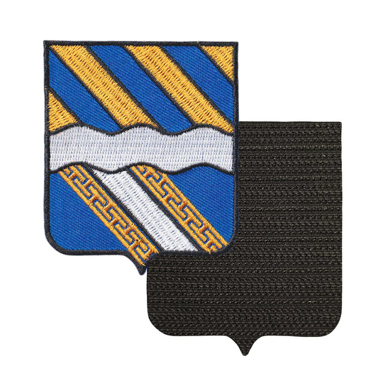 MAXIMUMPATCHES - 02 Aisne - 6,5 cm x 8 cm - Ecusson Patch Brodé Avec Scratch Cousu Au Dos + Carré Scratch A Coudre, Face Opposé 10 cm x 10 cm Offert / Département Région Territoire France