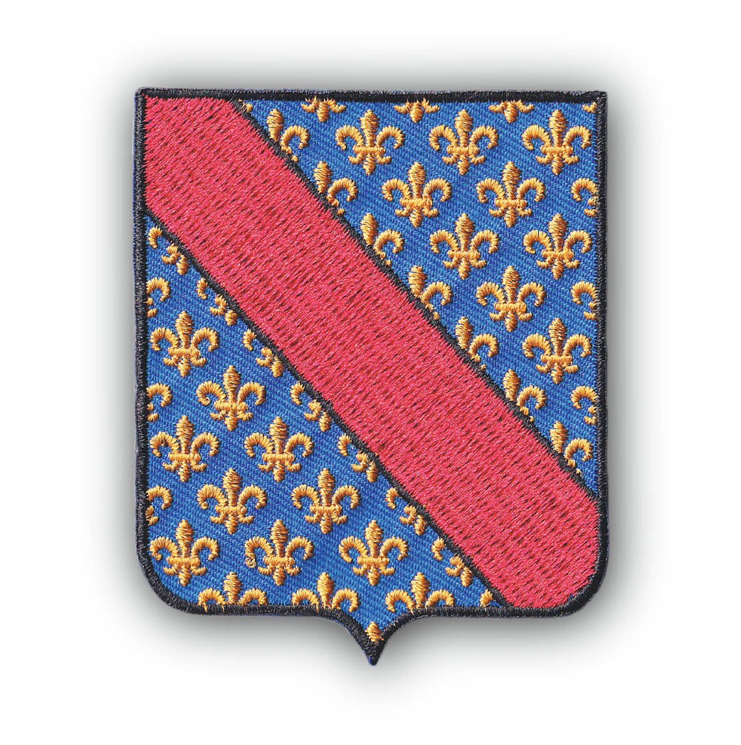 MAXIMUMPATCHES - Ecusson Patch Brodé Thermocollant - Département Région Territoire France - 6,5 cm x 8 cm - 03 Allier