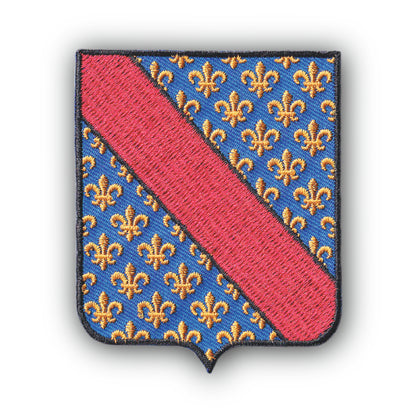 MAXIMUMPATCHES - Ecusson Patch Brodé Thermocollant - Département Région Territoire France - 6,5 cm x 8 cm - 03 Allier