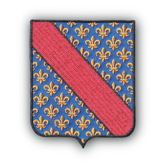 MAXIMUMPATCHES - Ecusson Patch Brodé Thermocollant - Département Région Territoire France - 6,5 cm x 8 cm - 03 Allier