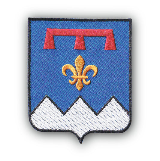 MAXIMUMPATCHES - Ecusson Patch Brodé Thermocollant - Département Région Territoire France - 6,5 cm x 8 cm - 04 Alpes De Hautes Provence