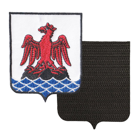 MAXIMUMPATCHES - 06 Alpes Maritimes - 6,5 cm x 8 cm - Ecusson Patch Brodé Avec Scratch Cousu Au Dos + Carré Scratch A Coudre, Face Opposé 10 cm x 10 cm Offert / Département Région Territoire France
