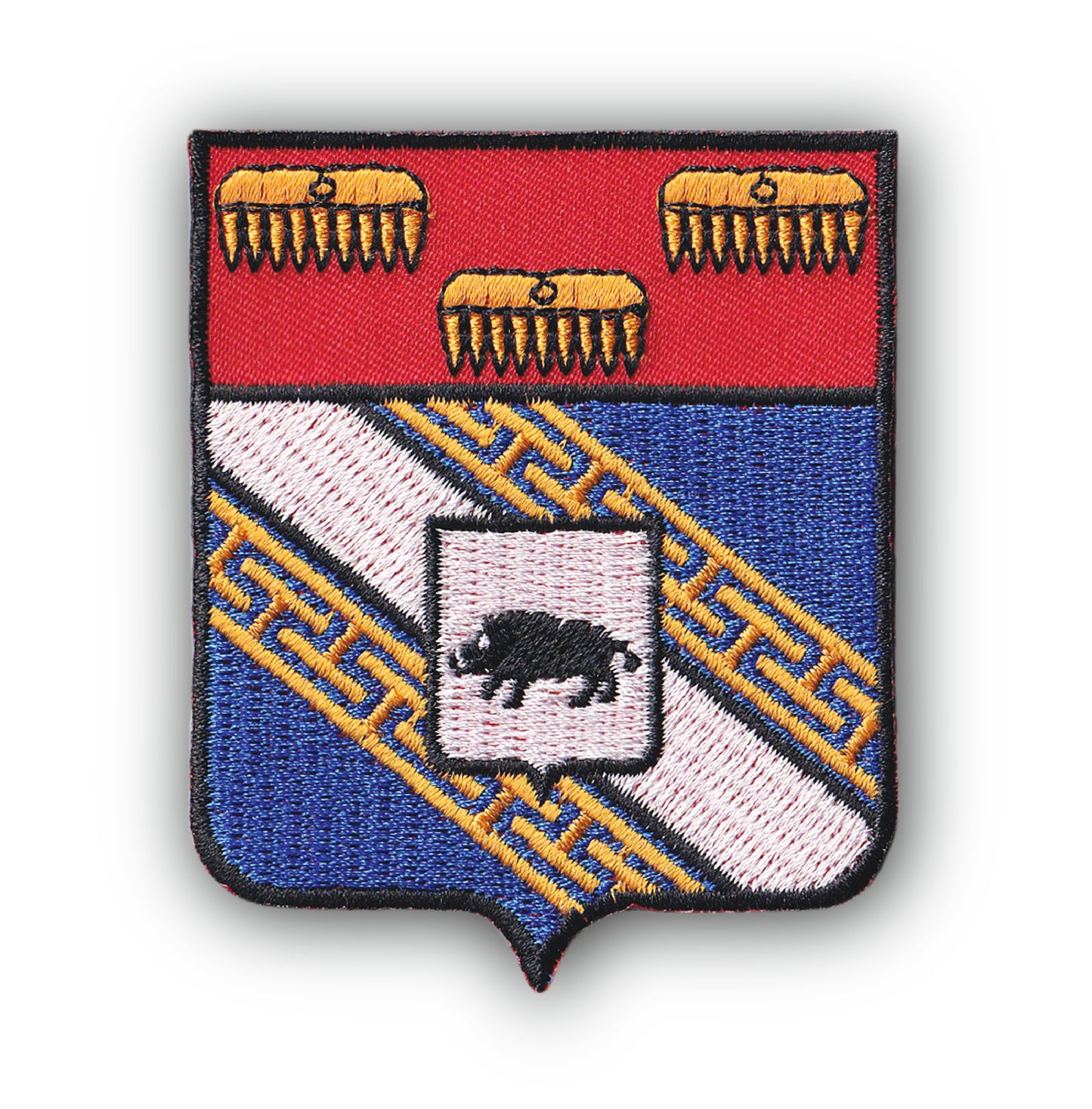 MAXIMUMPATCHES - Ecusson Patch Brodé Thermocollant - Département Région Territoire France - 6,5 cm x 8 cm - 08 Ardennes