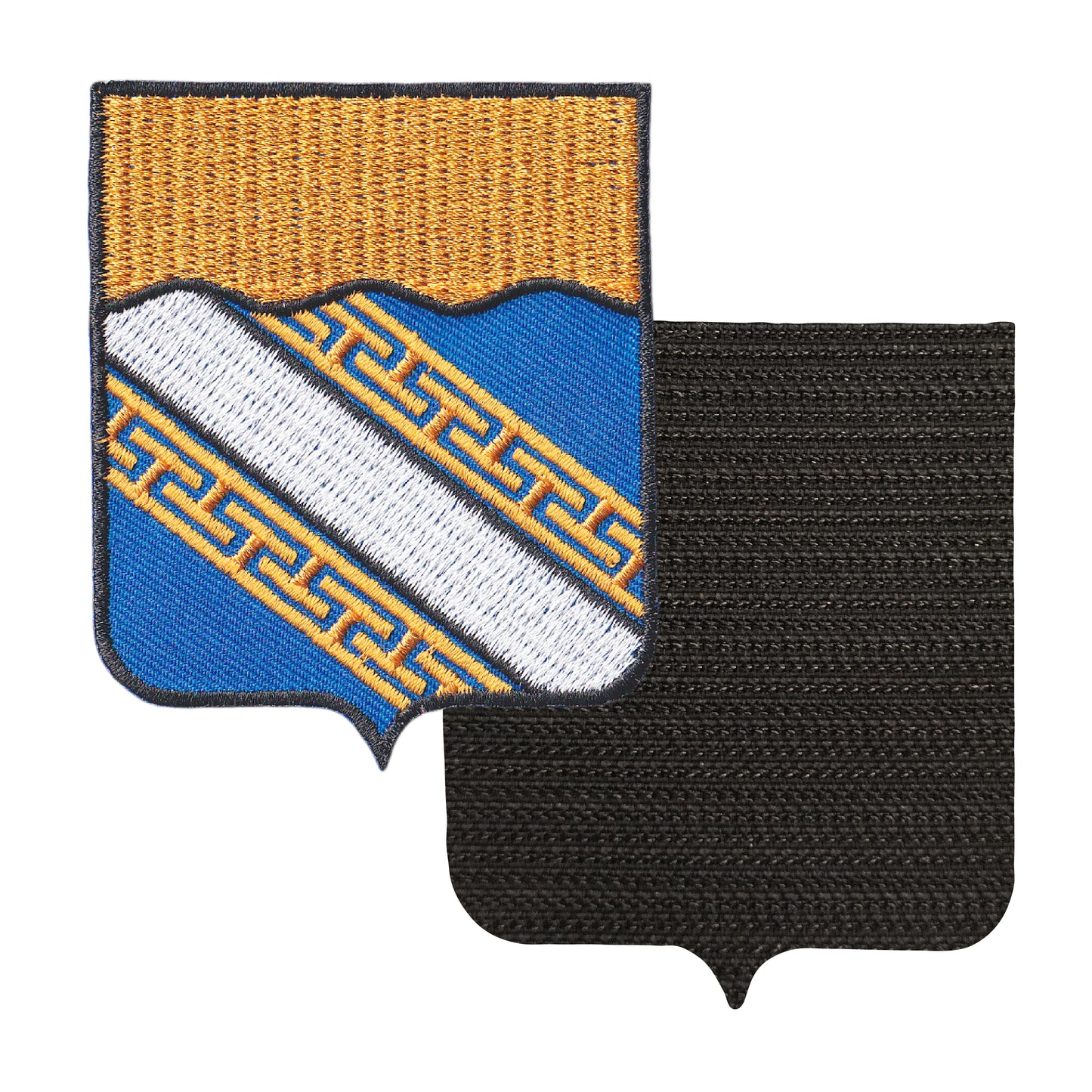 MAXIMUMPATCHES - 10 Aube - 6,5 cm x 8 cm - Ecusson Patch Brodé Avec Scratch Cousu Au Dos + Carré Scratch A Coudre, Face Opposé 10 cm x 10 cm Offert / Département Région Territoire France