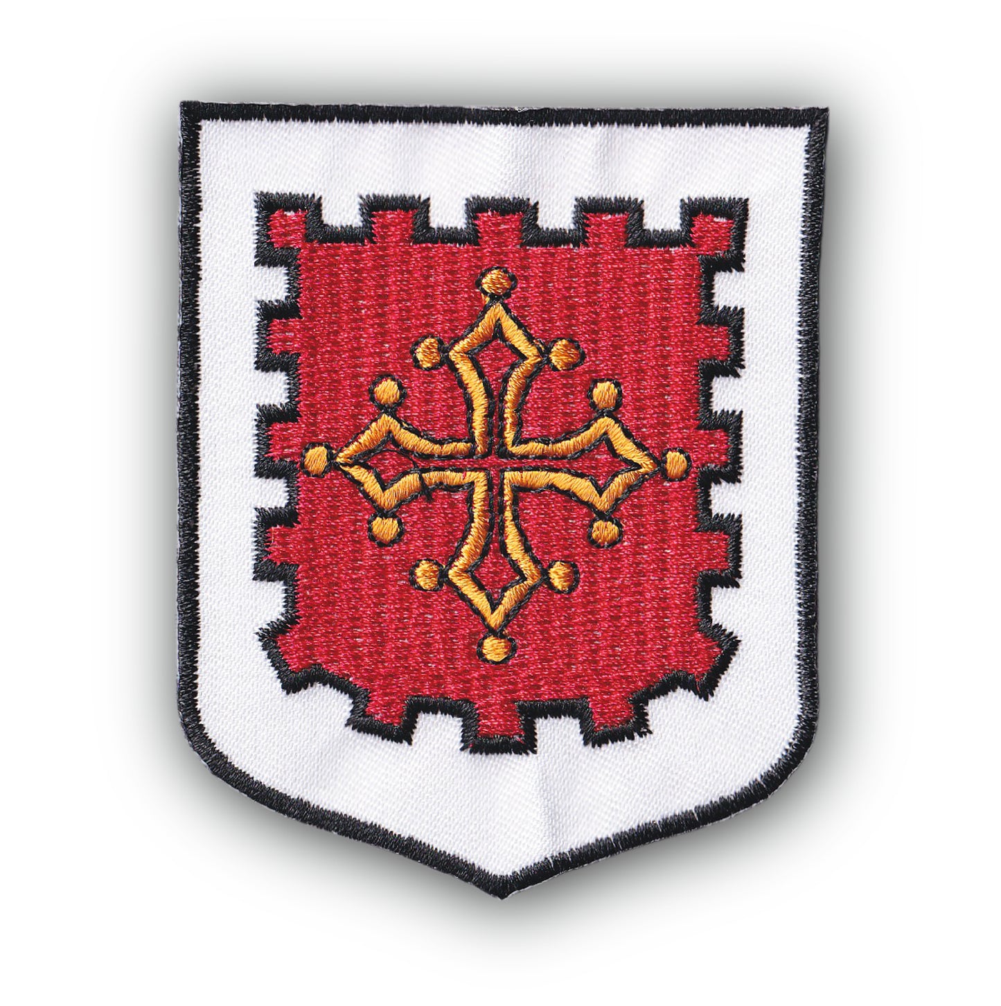 MAXIMUMPATCHES - Ecusson Patch Brodé Thermocollant - Département Région Territoire France - 6,5 cm x 8 cm - 11 Aude