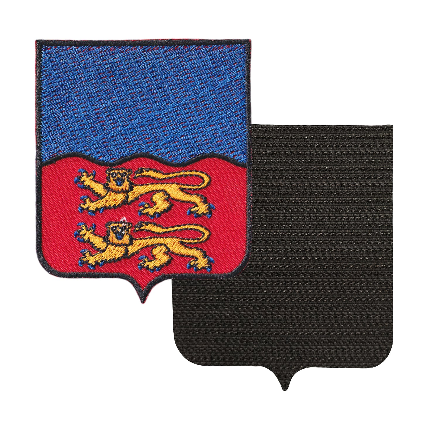 MAXIMUMPATCHES - 14 Calvados - 6,5 cm x 8 cm - Ecusson Patch Brodé Avec Scratch Cousu Au Dos + Carré Scratch A Coudre, Face Opposé 10 cm x 10 cm Offert / Département Région Territoire France