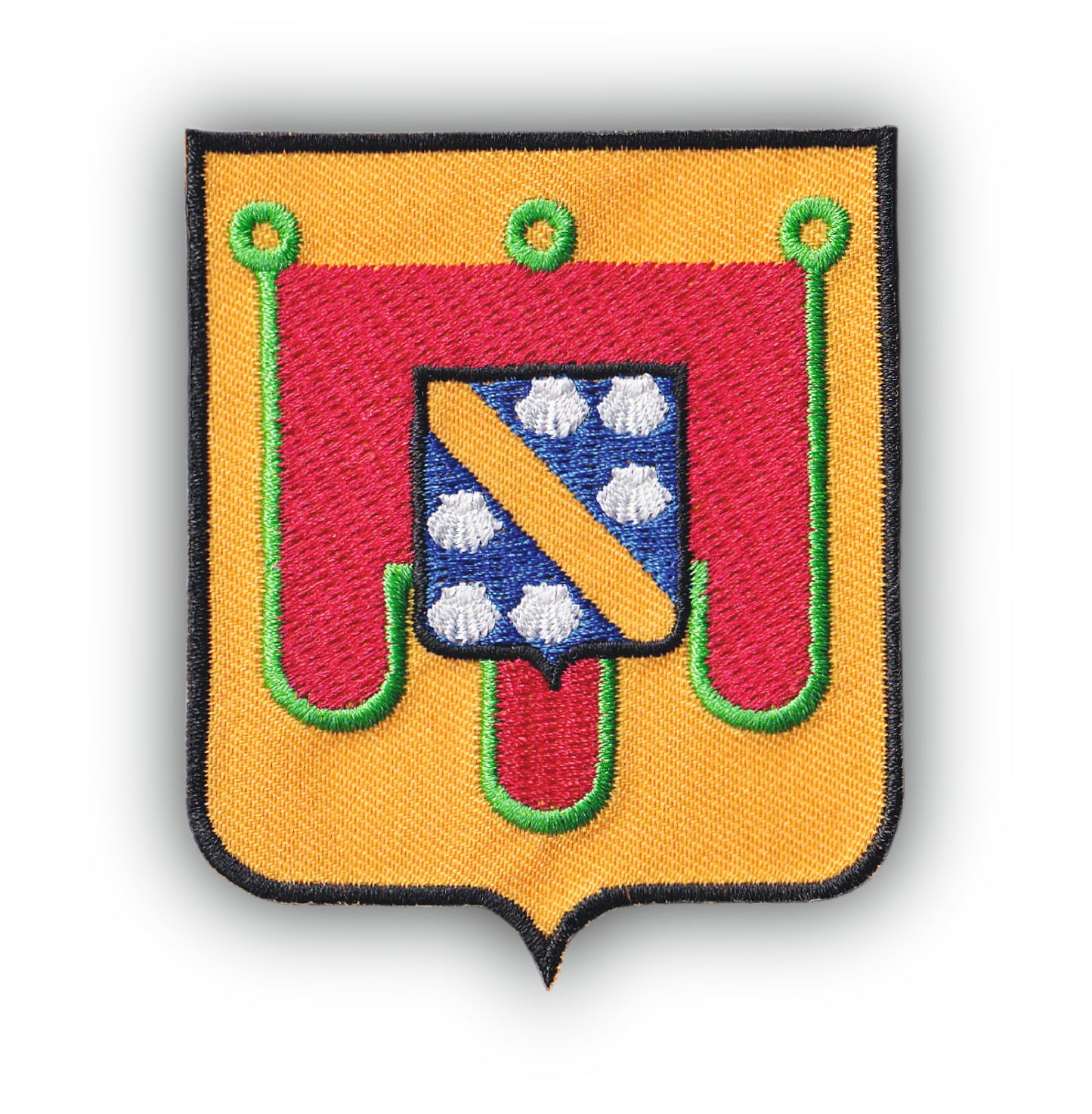 MAXIMUMPATCHES - Ecusson Patch Brodé Thermocollant - Département Région Territoire France - 6,5 cm x 8 cm - Cantal