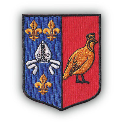 MAXIMUMPATCHES - Ecusson Patch Brodé Thermocollant - Département Région Territoire France - 6,5 cm x 8 cm - 17 Charente Maritime