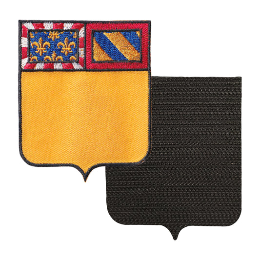 MAXIMUMPATCHES - 21 Côte D'or - 6,5 cm x 8 cm - Ecusson Patch Brodé Avec Scratch Cousu Au Dos + Carré Scratch A Coudre, Face Opposé 10 cm x 10 cm Offert / Département Région Territoire France