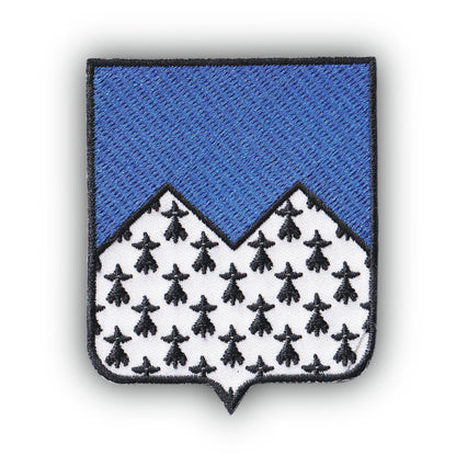 MAXIMUMPATCHES - Ecusson Patch Brodé Thermocollant - Département Région Territoire France - 6,5 cm x 8 cm - 22 Côte D'Armor