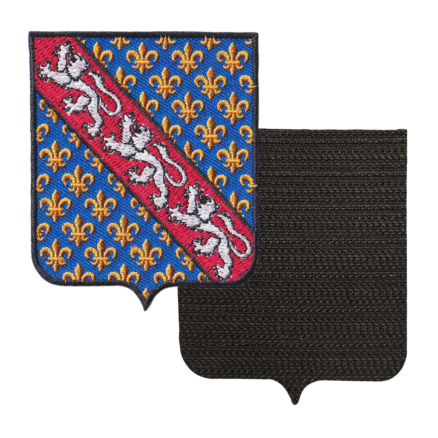 MAXIMUMPATCHES - 23 Creuse - 6,5 cm x 8 cm - Ecusson Patch Brodé Avec Scratch Cousu Au Dos + Carré Scratch A Coudre, Face Opposé 10 cm x 10 cm Offert / Département Région Territoire France