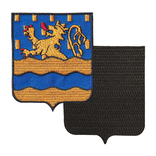 MAXIMUMPATCHES - 25 Doubs - 6,5 cm x 8 cm - Ecusson Patch Brodé Avec Scratch Cousu Au Dos + Carré Scratch A Coudre, Face Opposé 10 cm x 10 cm Offert / Département Région Territoire France