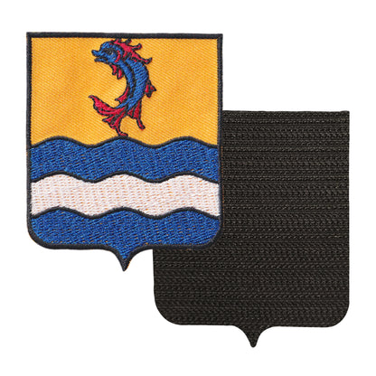 MAXIMUMPATCHES - 26 Drôme - 6,5 cm x 8 cm - Ecusson Patch Brodé Avec Scratch Cousu Au Dos + Carré Scratch A Coudre, Face Opposé 10 cm x 10 cm Offert / Département Région Territoire France