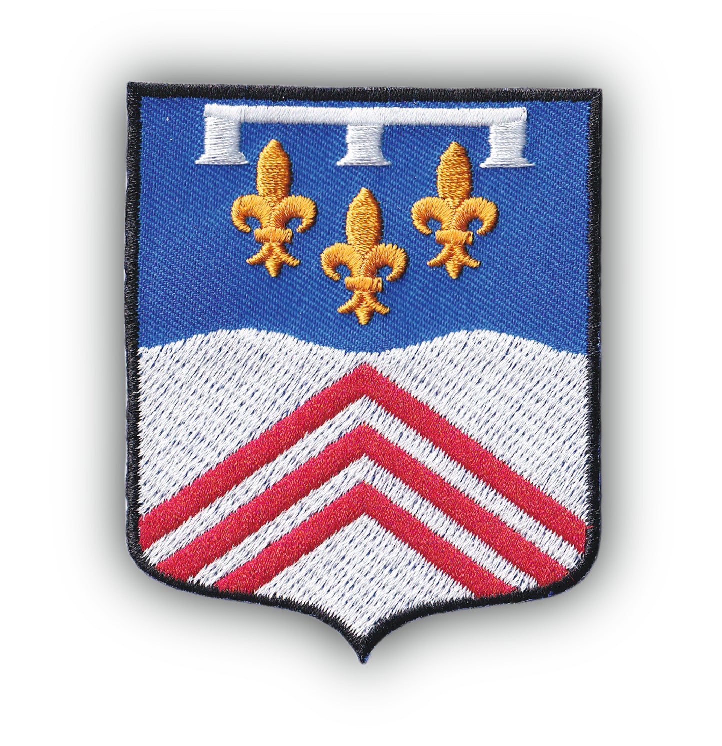 MAXIMUMPATCHES - Écusson Patch Brodé Thermocollant - Département Région Territoire France - 6,5 cm x 8 cm - 28 Eure Et Loire