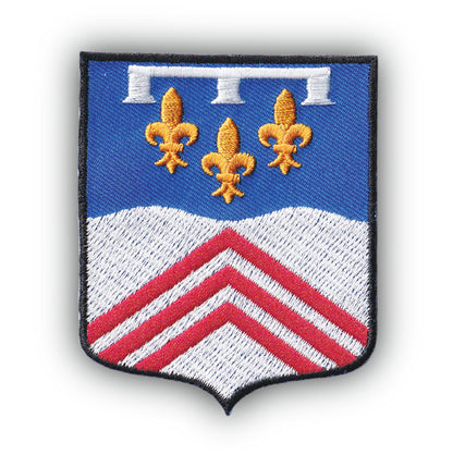MAXIMUMPATCHES - Écusson Patch Brodé Thermocollant - Département Région Territoire France - 6,5 cm x 8 cm - 28 Eure Et Loire
