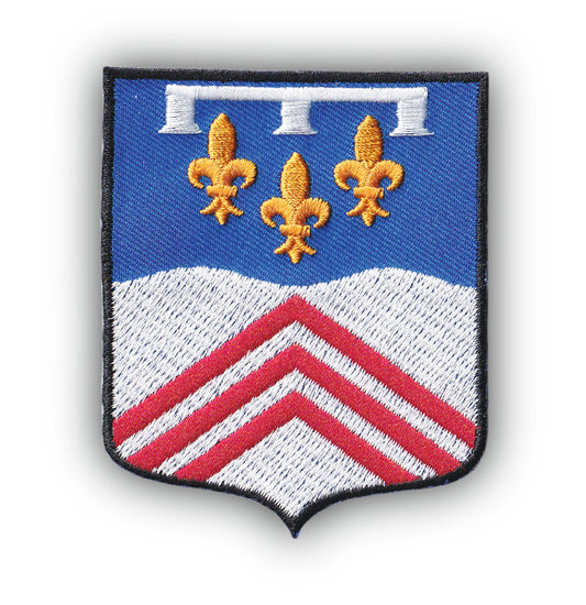 MAXIMUMPATCHES - Écusson Patch Brodé Thermocollant - Département Région Territoire France - 6,5 cm x 8 cm - 28 Eure Et Loire