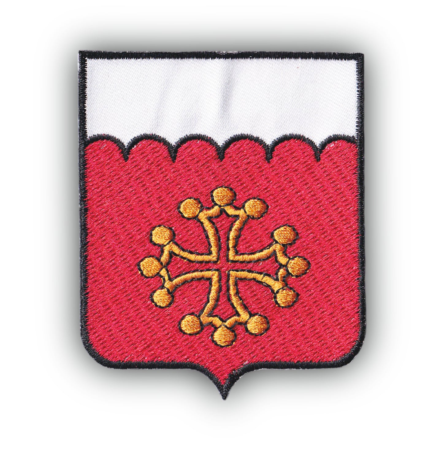 MAXIMUMPATCHES - Ecusson Patch Brodé Thermocollant - Département Région Territoire France - 6,5 cm x 8 cm - 30 Gard