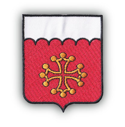 MAXIMUMPATCHES - Ecusson Patch Brodé Thermocollant - Département Région Territoire France - 6,5 cm x 8 cm - 30 Gard