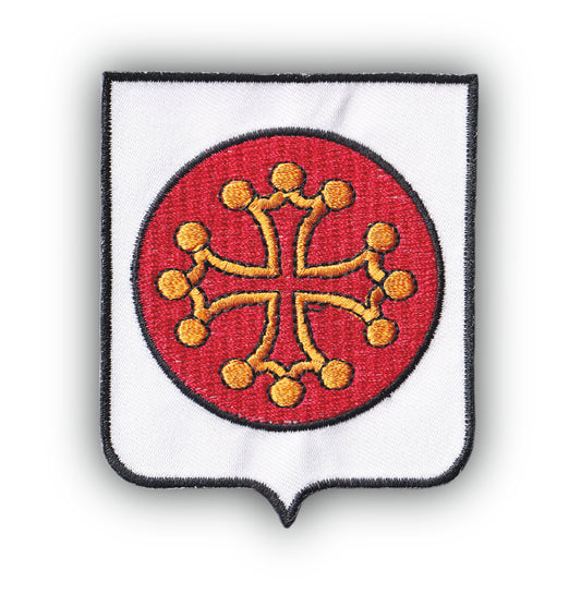 MAXIMUMPATCHES - Ecusson Patch Brodé Thermocollant - Département Région Territoire France - 6,5 cm x 8 cm - 34 Hérault