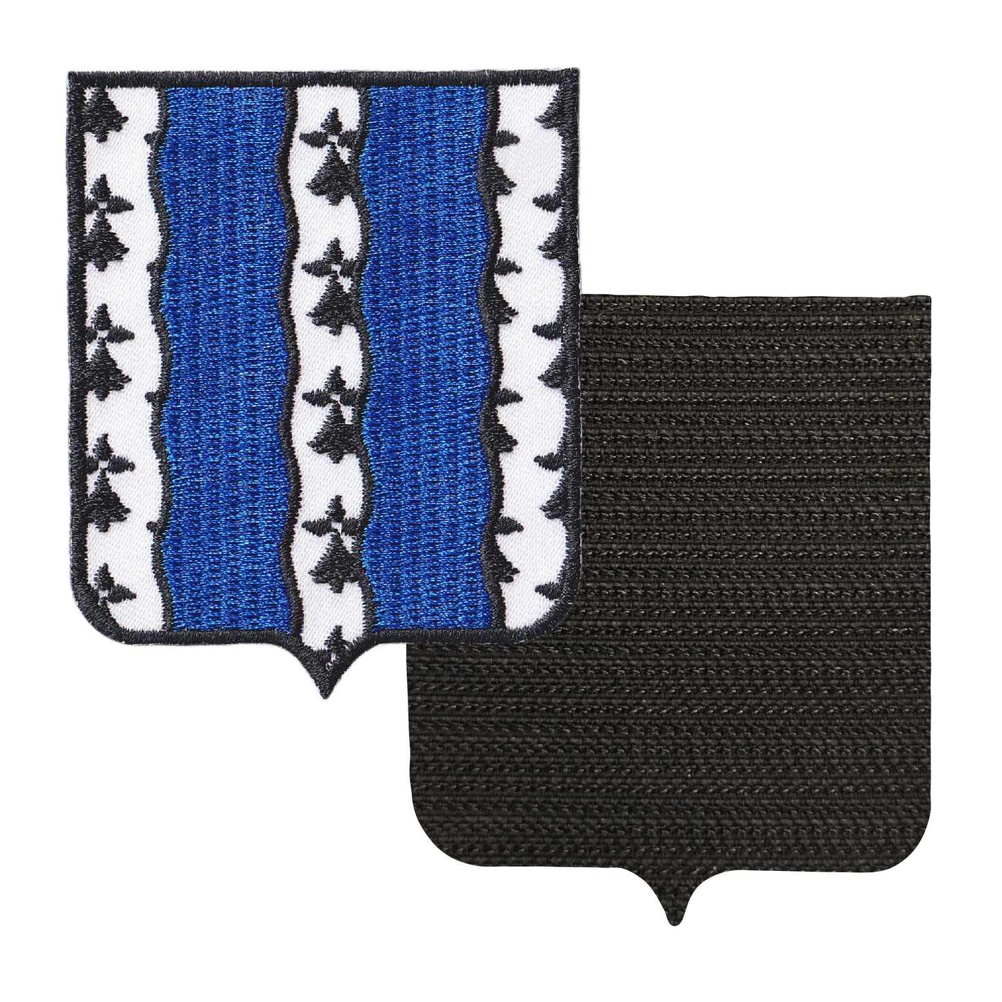 MAXIMUMPATCHES - 35 Ille Et Vilaine - 6,5 cm x 8 cm - Ecusson Patch Brodé Avec Scratch Cousu Au Dos + Carré Scratch A Coudre, Face Opposé 10 cm x 10 cm Offert / Département Région Territoire France