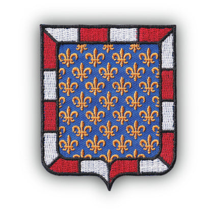 MAXIMUMPATCHES - Ecusson Patch Brodé Thermocollant - Département Région Territoire France - 6,5 cm x 8 cm - 37 Indre Et Loire