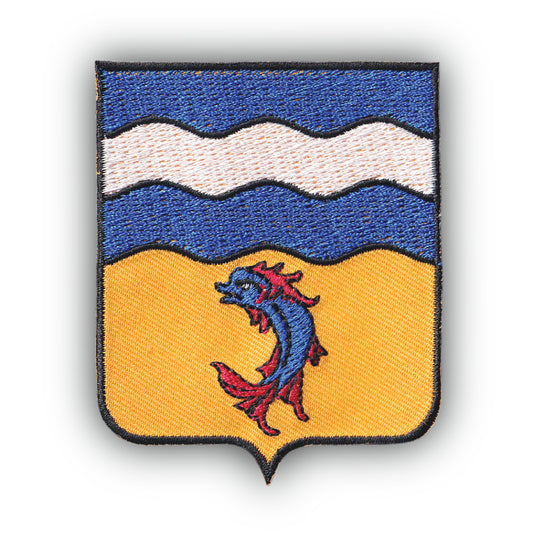 MAXIMUMPATCHES - Ecusson Patch Brodé Thermocollant - Département Région Territoire France - 6,5 cm x 8 cm - 38 Isère